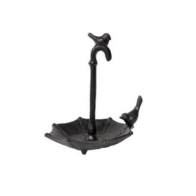 Cast Iron Bird Feeder - Umbrella Design Seed Bird Food Holder Birdfeeder