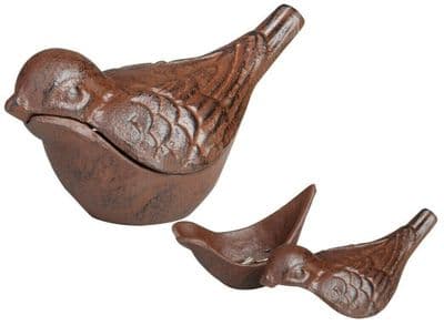 Cast Iron Bird Key Keeper - Cast Iron - Garden Outdoor -  8.4cm