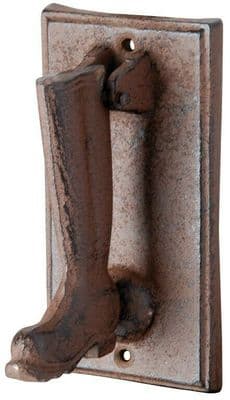 Cast Iron Doorknocker (Boot) - Cast Iron - Garden Outdoor -  15.9cm