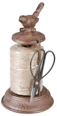 Cast Iron String Dispenser With Scissors - Cast Iron, Twine, Metal
