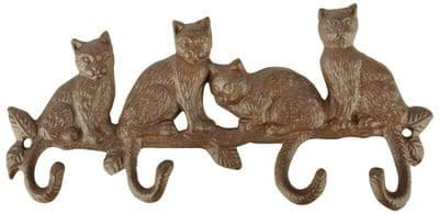 Cat Tail Hanger - Cast Iron - Garden Outdoor