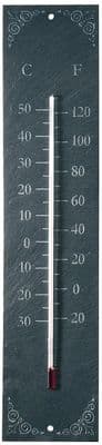 Classic Garden Slate Thermometer Temperature Gauge 45 cm