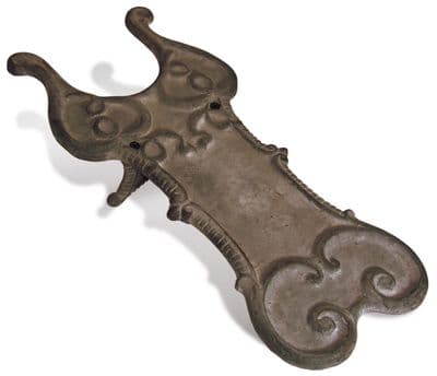 Decorative Ornate Heavy Cast Iron Boot Jack Pull Puller Brown