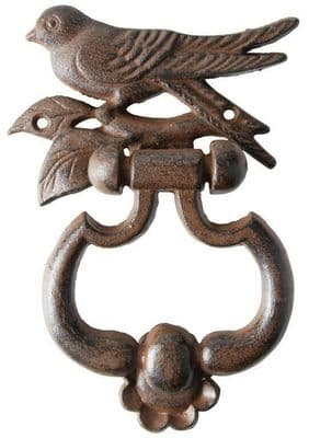 Door Knocker (Bird) - Cast Iron - Garden Outdoor -  17.9cm