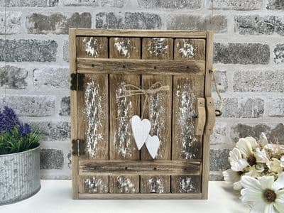 Driftwood Style Wooden 8 Keybox Key Holder Freestanding Storage