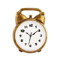 Gold Metal Alarm Clock Cupboard Drawer Knob Door Handle