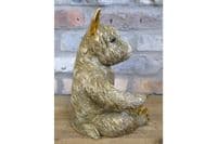 Gold Wine Bottle & Glass Holder - Highland Shaggy Cow Fun Funky Gift