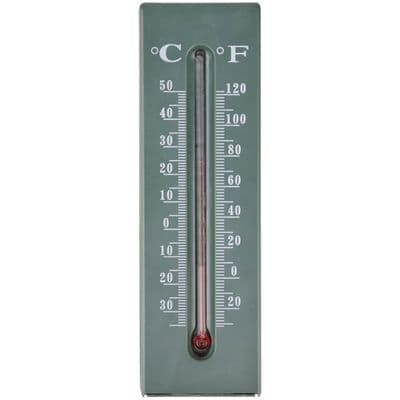 Green Wall Thermometer and Key Keeper Garden Home 16cm