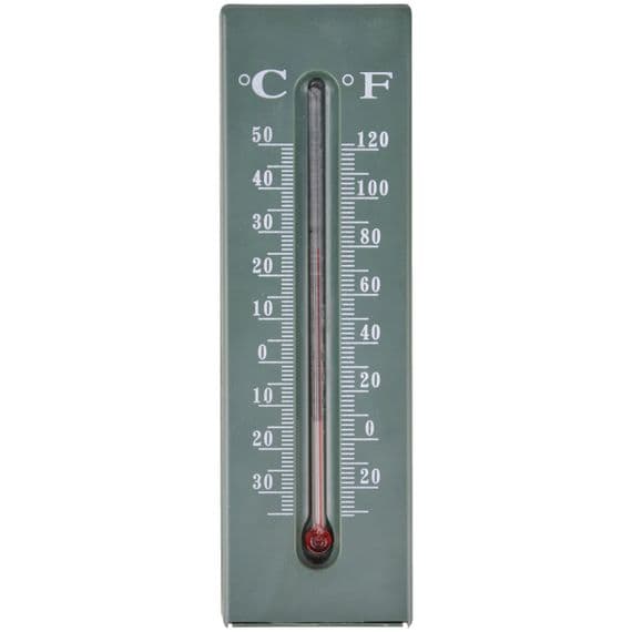 Green Wall Thermometer and Key Keeper Garden Home 16cm