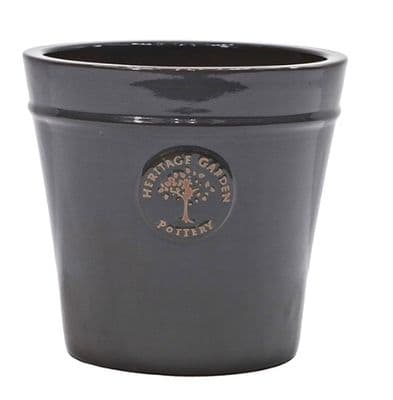 Grey Heritage Conical Garden Ceramic Planter Plant Flower Pot - Frost Proof