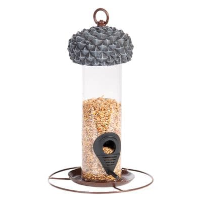 Hanging Acorn Bird Silo Seed Feeder 27cm
