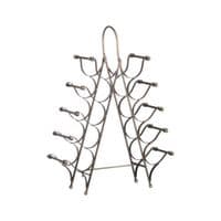 SAVE 40%!! Freestanding Wine Rack Holder - 67cm Bronze 10 Bottle Tall Iron Metal