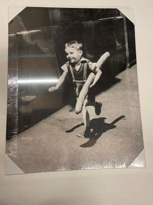 Shabby French Family Chic Canvas Black and White