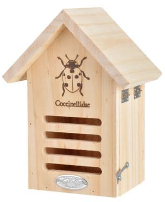 Silhouette Slotted Wooden Wood Ladybird House - 100% FSC