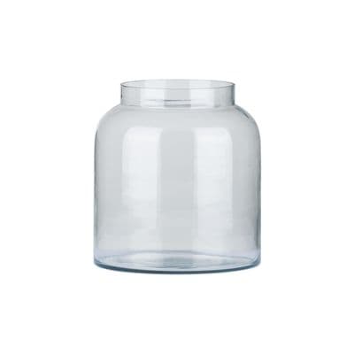 Small Clear Glass Apothecary Jar Vase 19cm