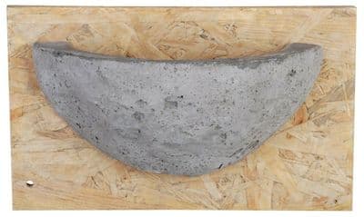 Swallow Nest Nesting Box Bird House Grey Concrete Plywood Backing