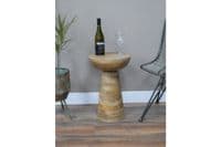 Tall 55cm Teak Wood Occasional Side Table for Coffee Drinks Plant
