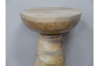 Tall 55cm Teak Wood Occasional Side Table for Coffee Drinks Plant