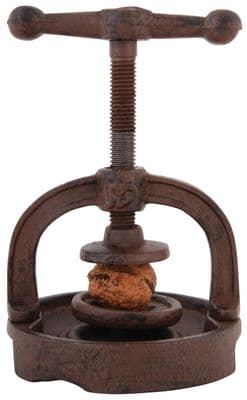 Vintage Style Cast Iron Nut Cracker Press or Vice. Gift Boxed