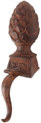 Vintge Style Cast Iron Fir Cone Stocking Hook Hanger