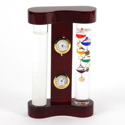Weather Monitor Galileo Thermometer & Storm Glass 18cm