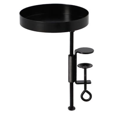 Window Plant Tray Windowsill Clamp Black 14cm Window Dressing