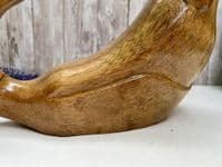 Wine Champagne Bottle Holder - Bamboo Wooden - Drunken Duck Novelty Gift