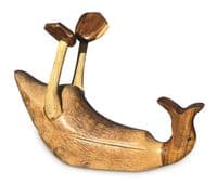 Wine Champagne Bottle Holder - Bamboo Wooden - Drunken Duck Novelty Gift