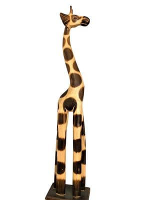 Wooden Giraffe Sculpture Ornament Statue - Various Sizes Available - Hand Carved