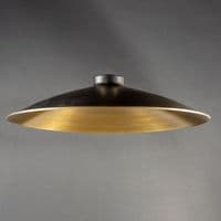 Lamp Shade Santiago Large Matt Black with Antique Gold
