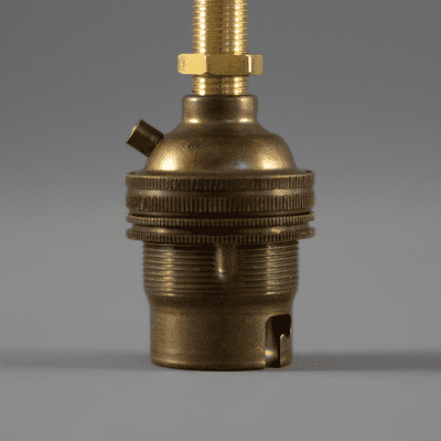 10mm B22 Vintage Bayonet socket - Old English (with shade holder)