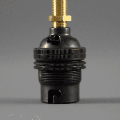10mm B22 Vintage Socket Bayonet - Gun Metal (with shade holder)