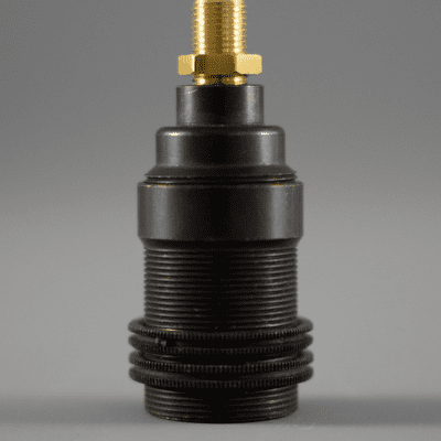 10mm E14 Socket - Gun Metal (With Shade Holder)