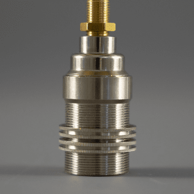 10mm E14 Socket - Nickel (With Shade Holder)