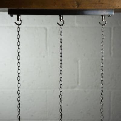 450mm Hooked Ceiling Rose Bar - Antique Nickel