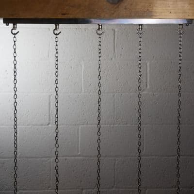 750mm Hooked Ceiling Rose Bar - Antique Nickel