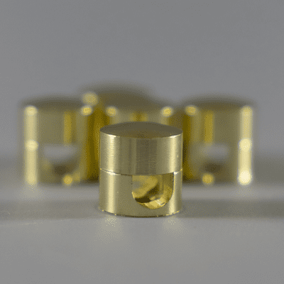 Aluminium Cable Guide Brass Plated