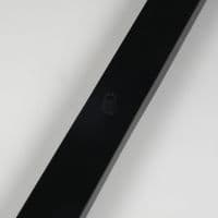 Black 600mm Steel Ceiling Rose Bar  - 3 Cable Outlet