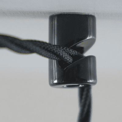 BLACK Porcelain Braided Cable 