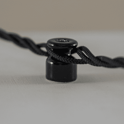 BLACK Porcelain Guide for Braided Cable