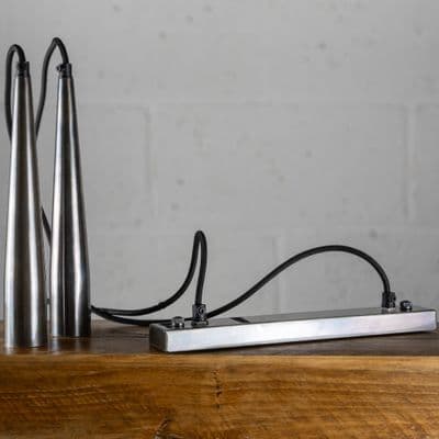 Bordeaux Double Ceiling Pendant -  Antique Nickel