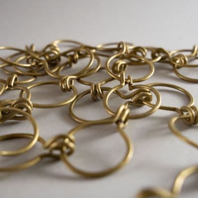 Brass Lighting Chain - Sruth - Soft Gold finish