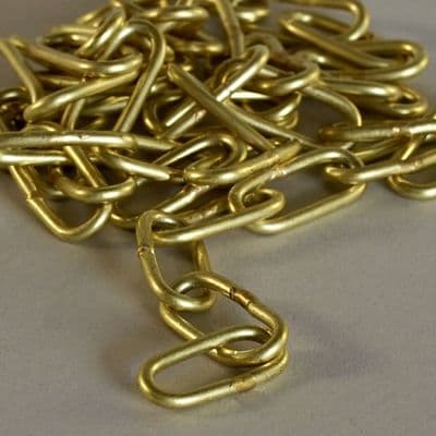Brass Lozenge Lighting Chain Large  - Natural Brass finish