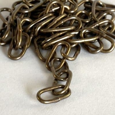 Brass Lozenge Lighting Chain Medium - Old English finish