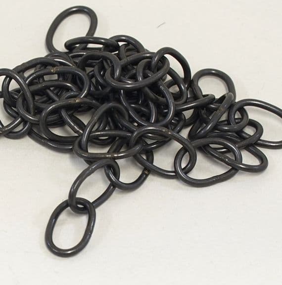Brass Oval Lighting Chain Large - Gun Metal finish