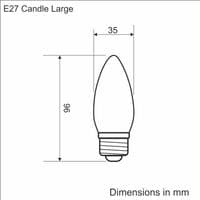 Candle Hairpin E27 40W Bulk Discount