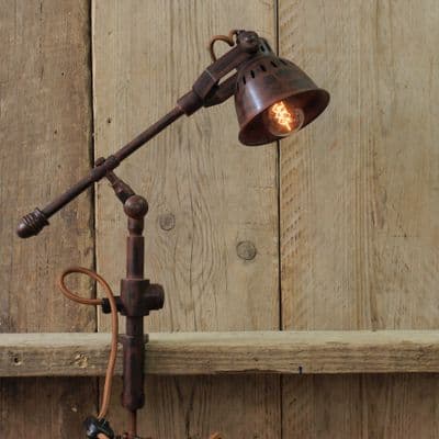 Carpenters Clamp Lamp - Blackened Rust