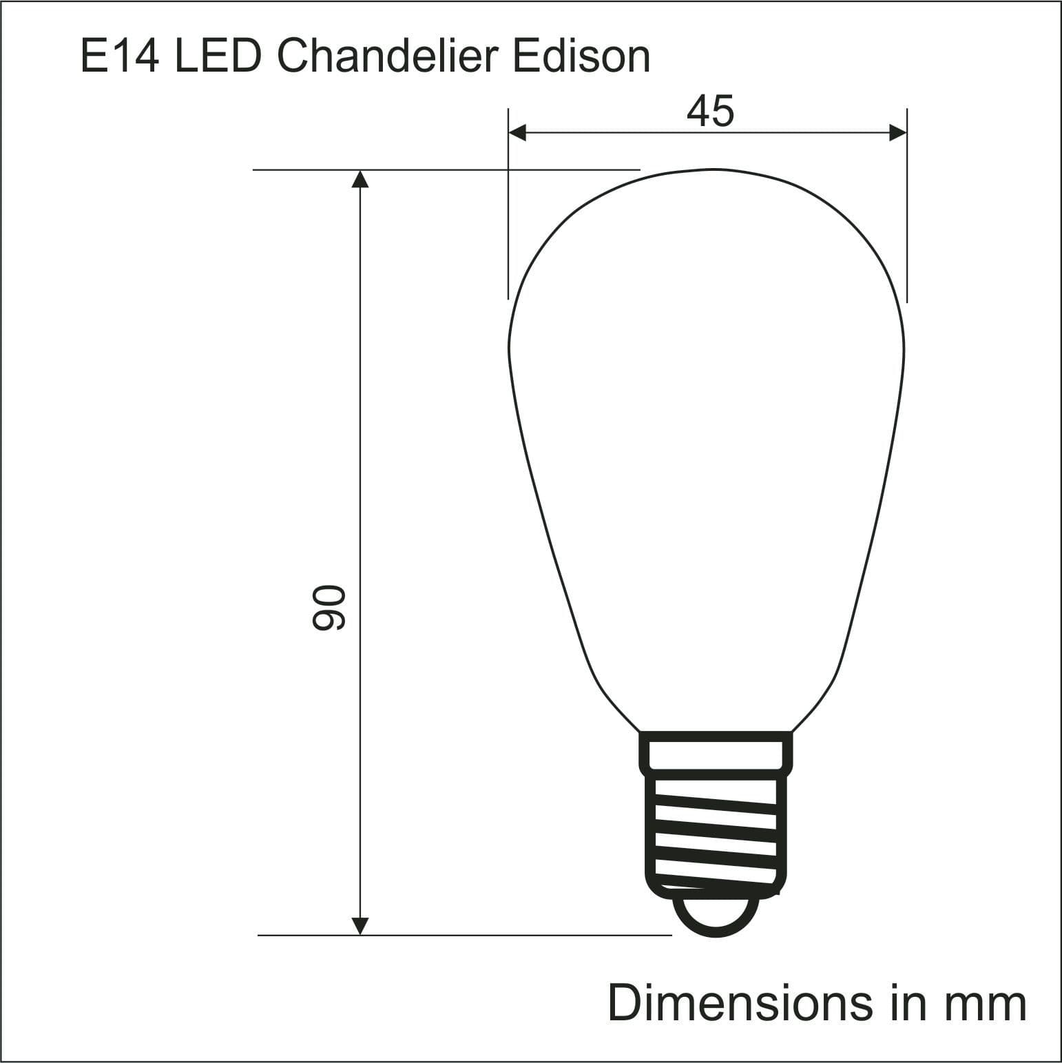 Chandelier Edison LED E14 Bulk Discount