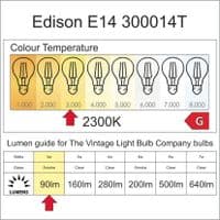 Chandelier Edison LED E14 - Smoke