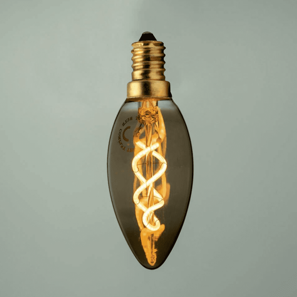 Chandelier Small Candle LED E14 - Smoke